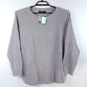 NWT Ellen Tracy Women's XL Mineral Tweed Sweater